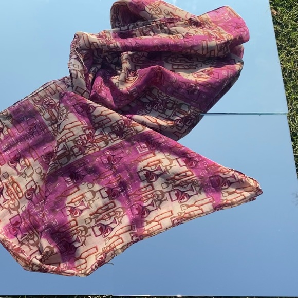 Multi Wine Printed Charming Charlie Circle Scarf - Picture 2 of 4